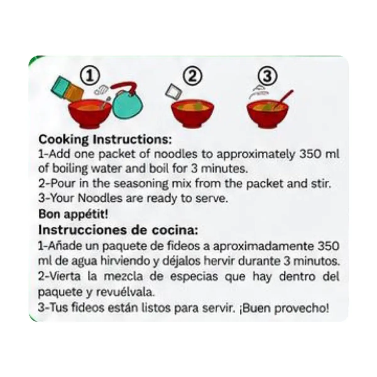 Sopa de fideos instantáneos sabor a vegetales Jolyni (4 x 85 g / 3 oz) - Thumbnail 4