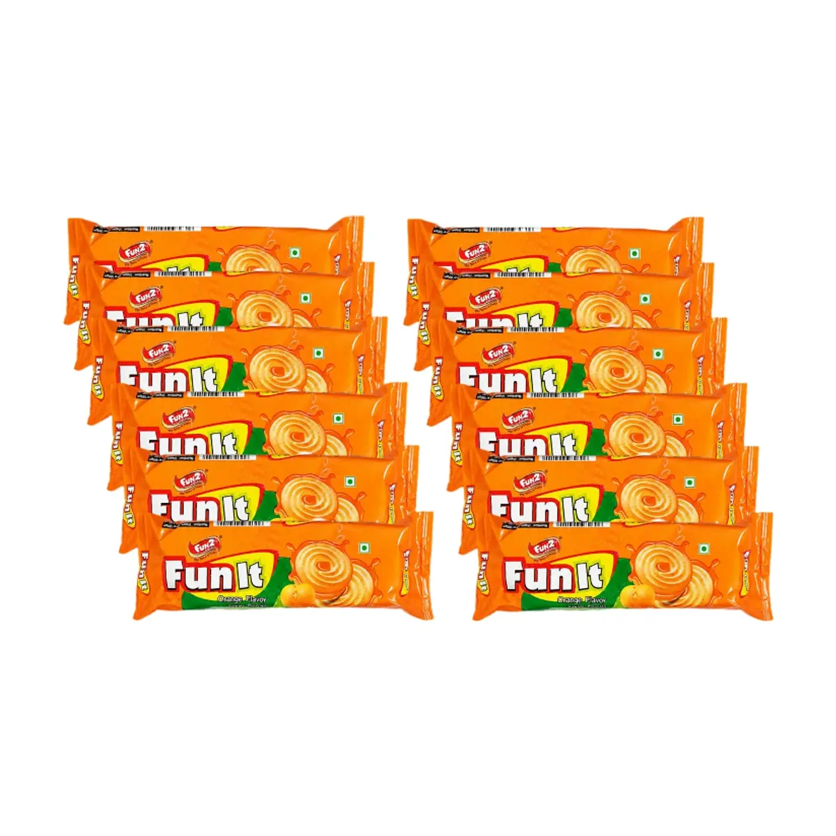 Galleta de crema con sabor a naranja Fun2 (12 x 36 g / 1.27 oz)