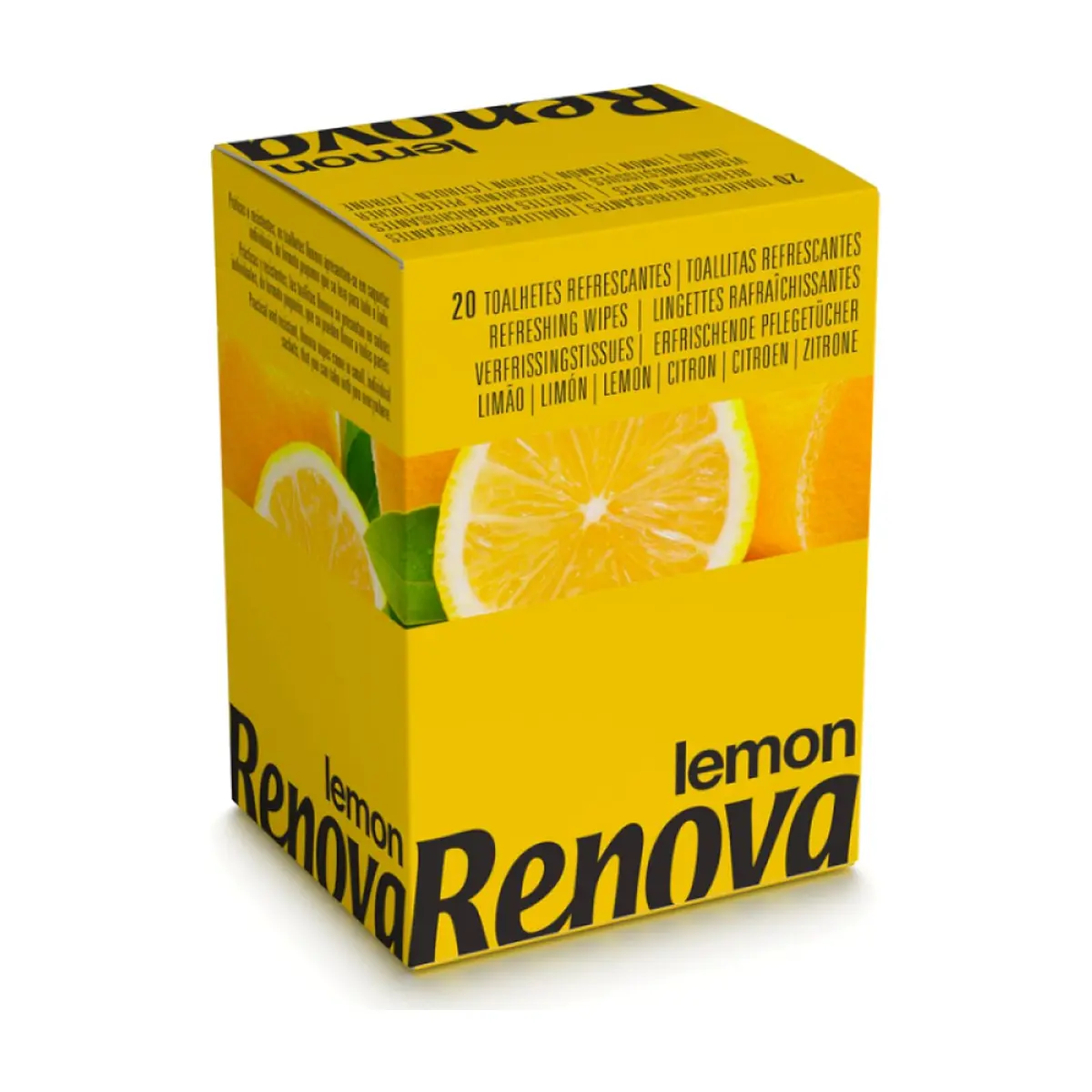 Toallitas refrescantes con aroma a limón Renova (20 U)