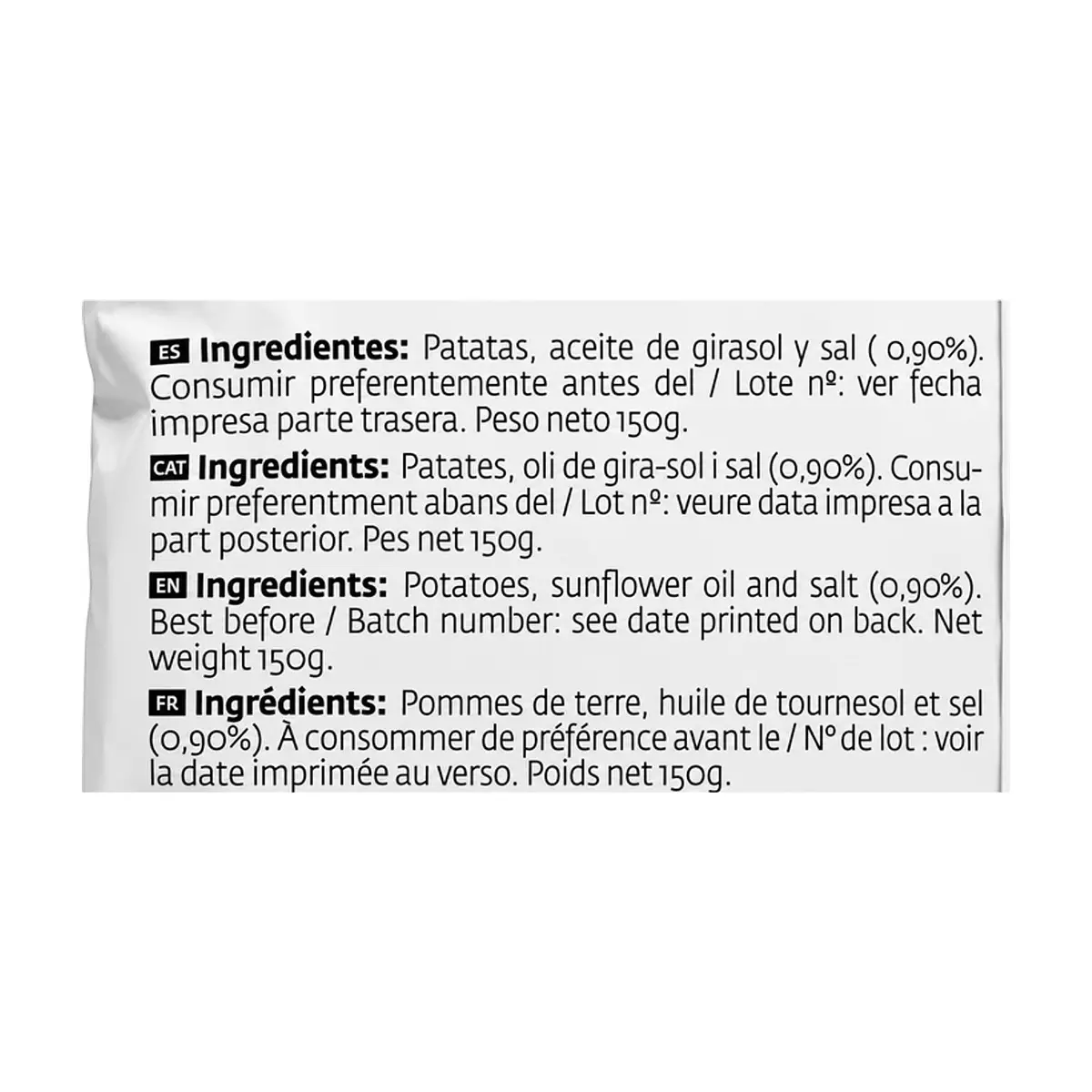 Patatas fritas premium con sal mediterránea Torres Selecta (150 g / 5.29 oz) - Thumbnail 2