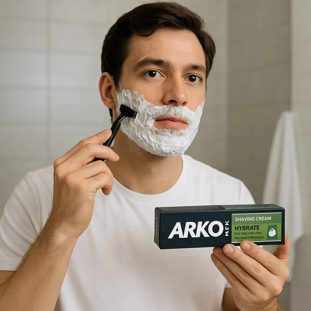 Crema de afeitar hidratante Arko (90 g / 3.17 oz) - Thumbnail 4