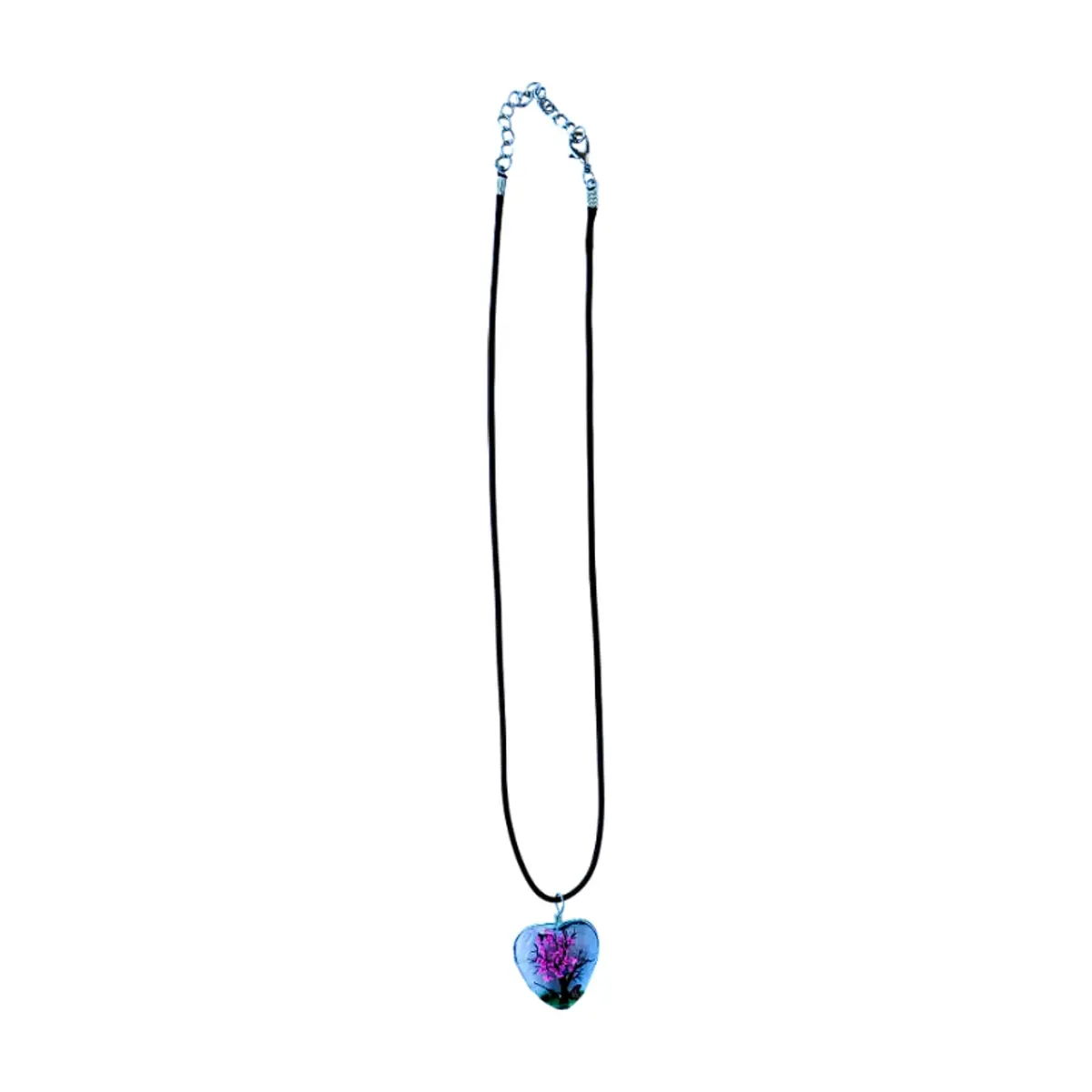 Collar con colgante de árbol de la vida rosado Tiara - Thumbnail 2