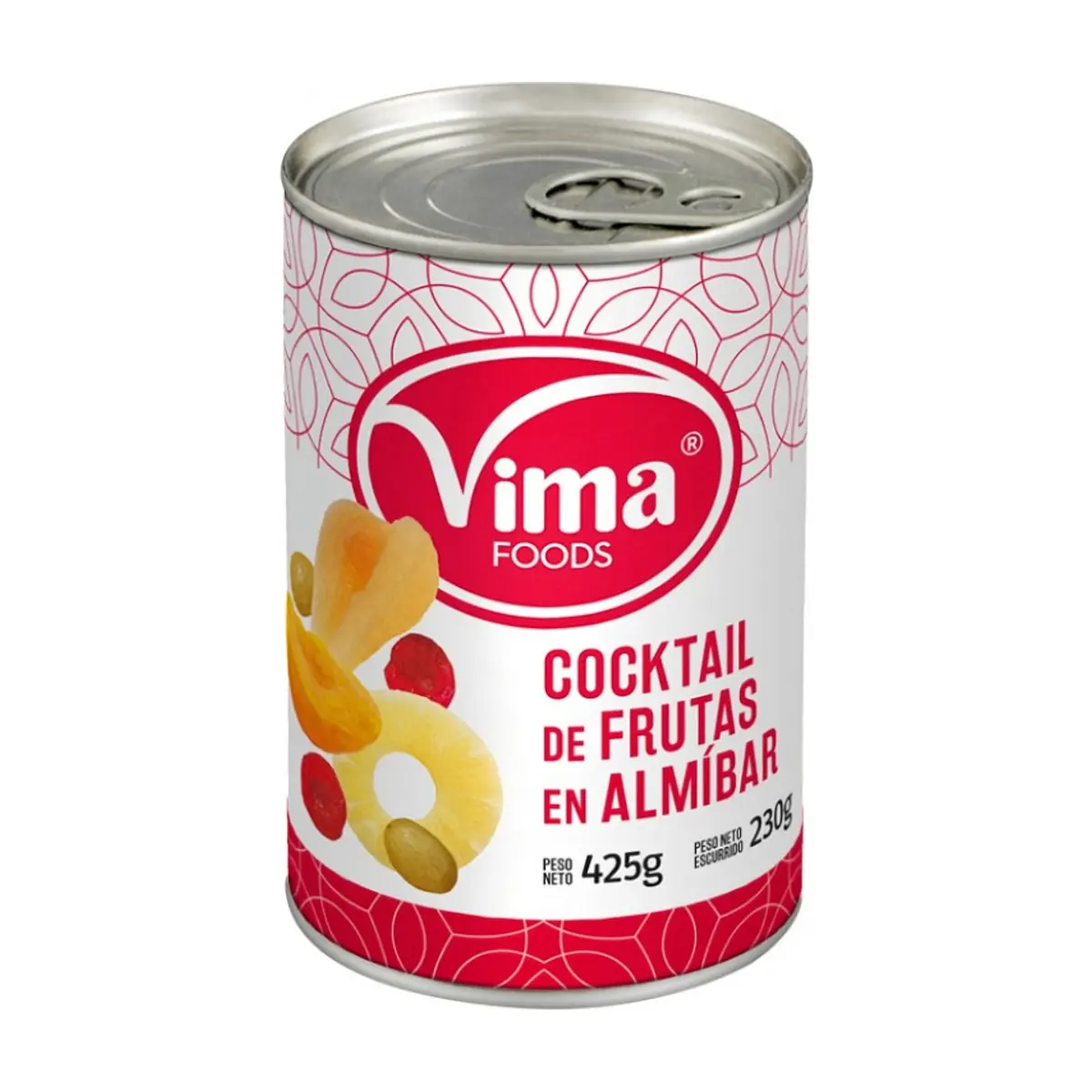 Cóctel de frutas en almíbar Vima Foods (425 g / 15 oz)