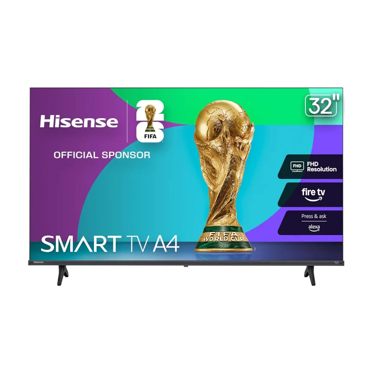 Televisor smart de 32" color negro Fire TV HD Hisense 32A4NF