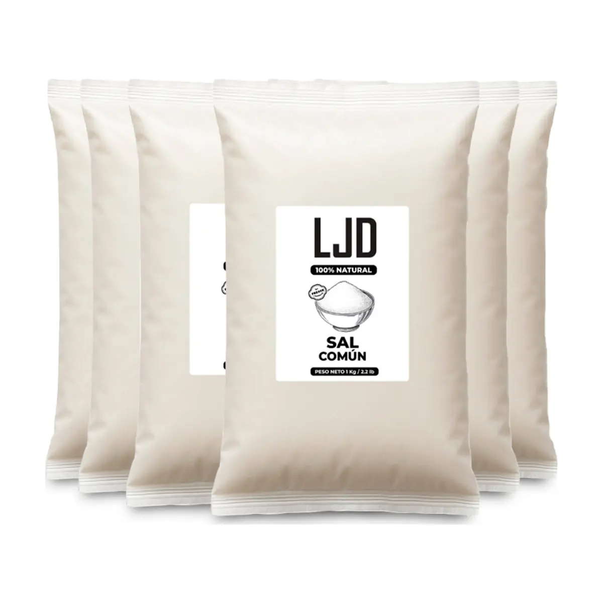 Sal común LJD (6 x 1 kg / 2.2 lb)
