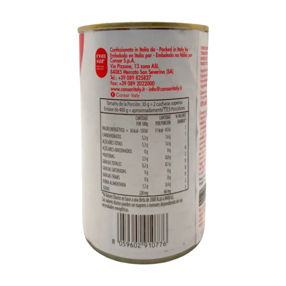 Puré de tomate Sara (400 g / 14.1 oz) - Miniatura 2