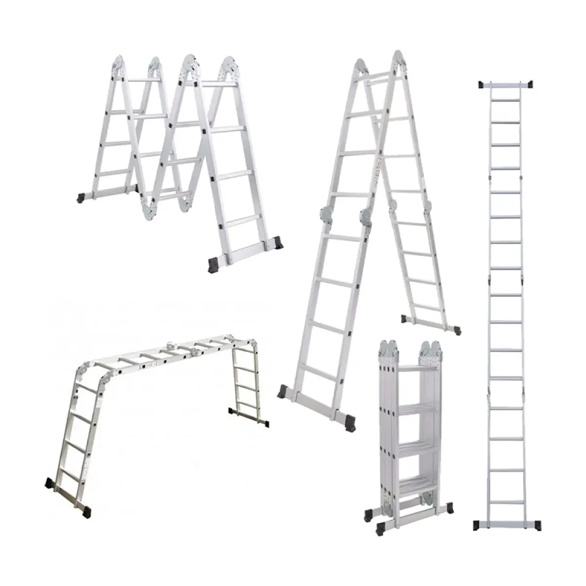 Escalera multifuncional de aluminio reforzado Uyustools - Miniatura 4