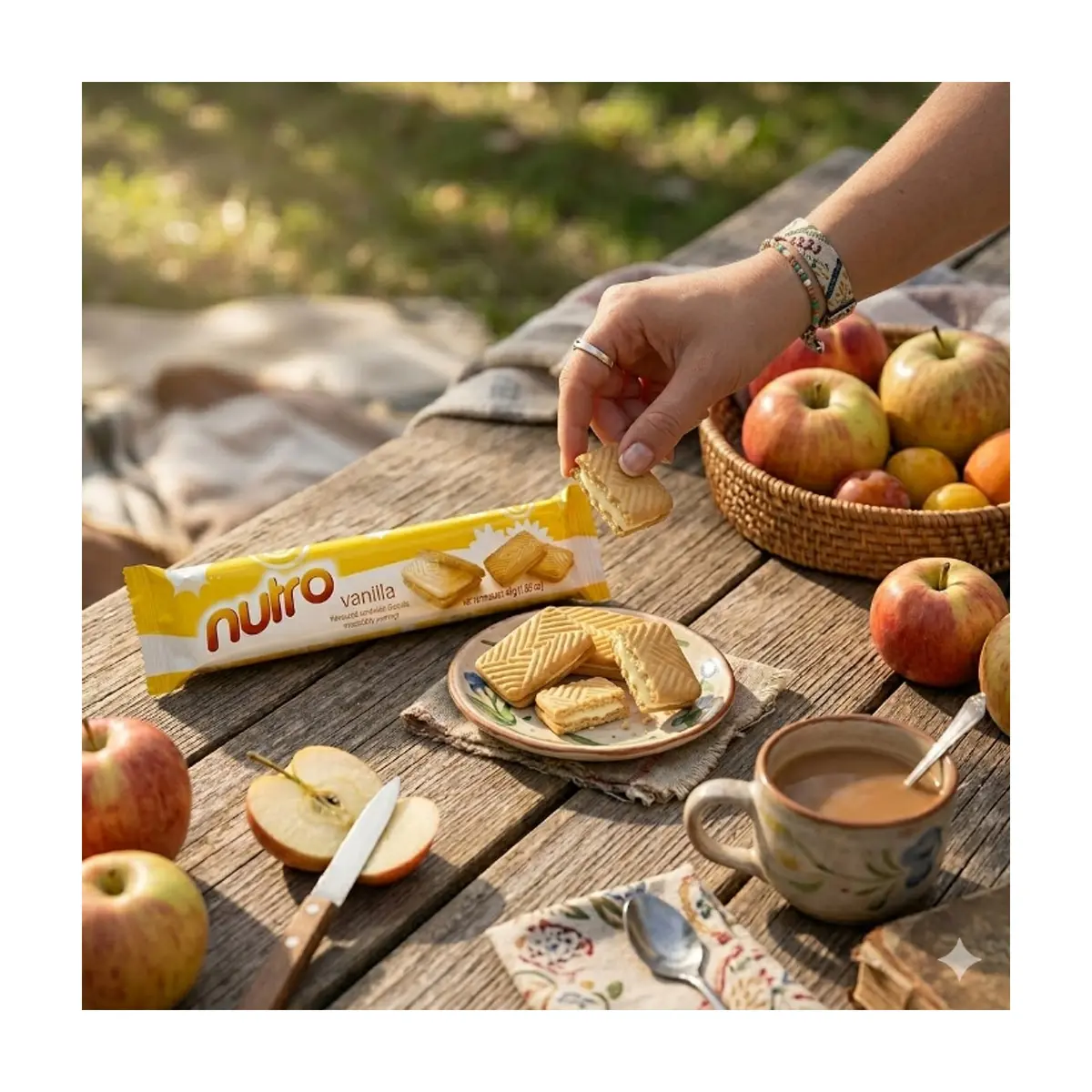 Galletas sándwich con crema sabor vainilla Nutro (45 g / 1.58 oz) - Thumbnail 5