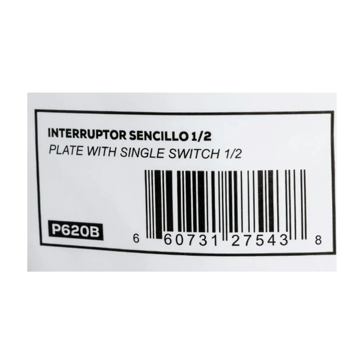 Receptáculo -interruptor- sencillo blanco Surtek P620B - Miniatura 3
