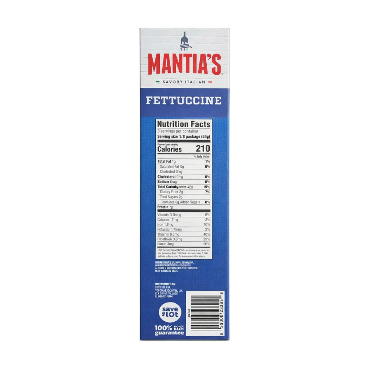 Pasta fettuccine Mantia's (454 g / 1 lb) - Thumbnail 3