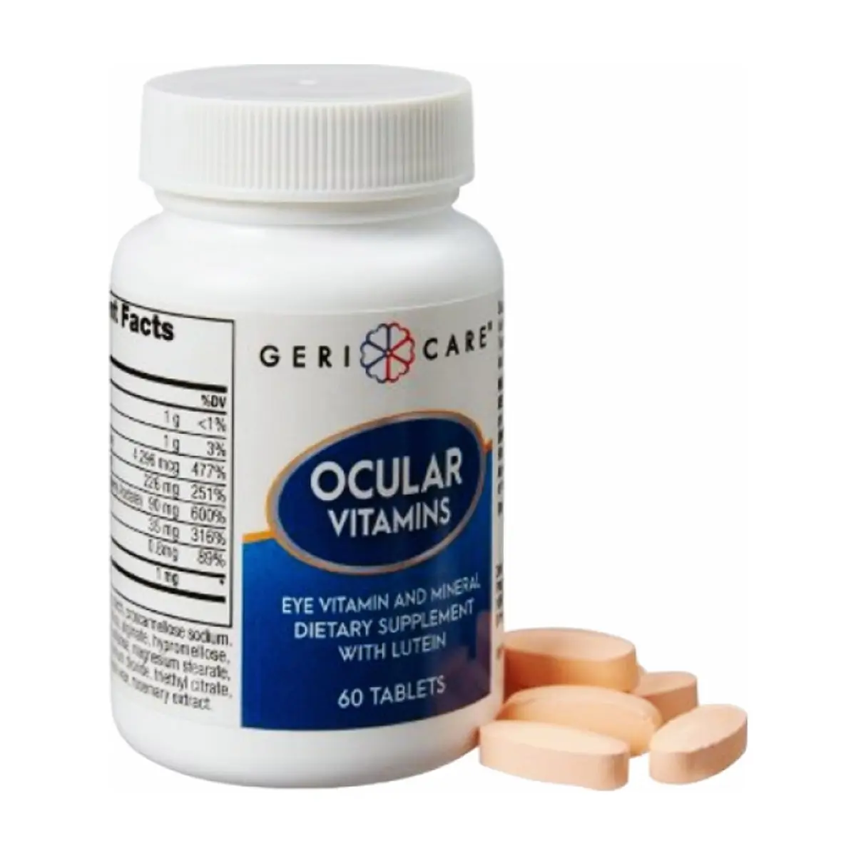Vitaminas y minerales para los ojos Gericare (60 tabletas)