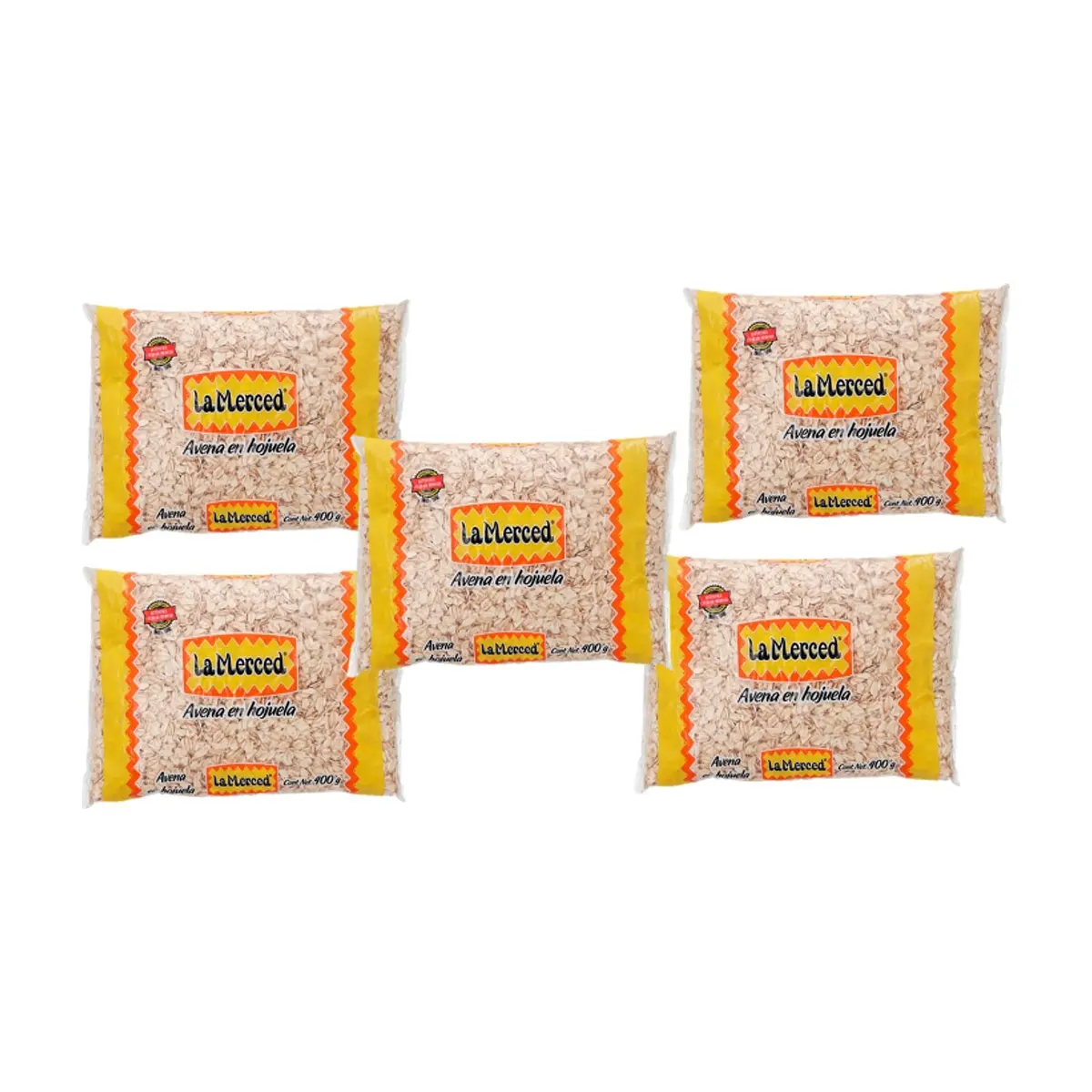 Avena en hojuela La Merced (5 x 400 g / 14.11 oz)