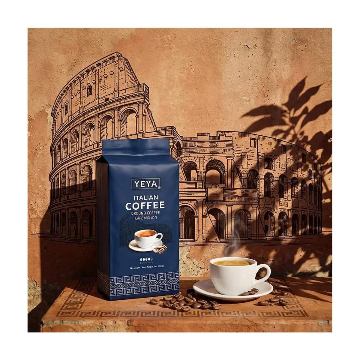 Café espresso Italiano YEYA (250 g / 8.8 oz) - Miniatura 4