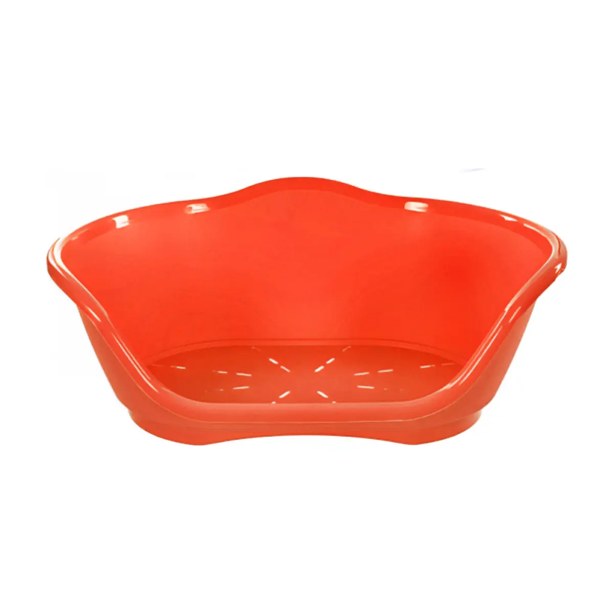 Cuna de plástico roja para mascotas de 65 cm x 41 cm Casa y Menaje