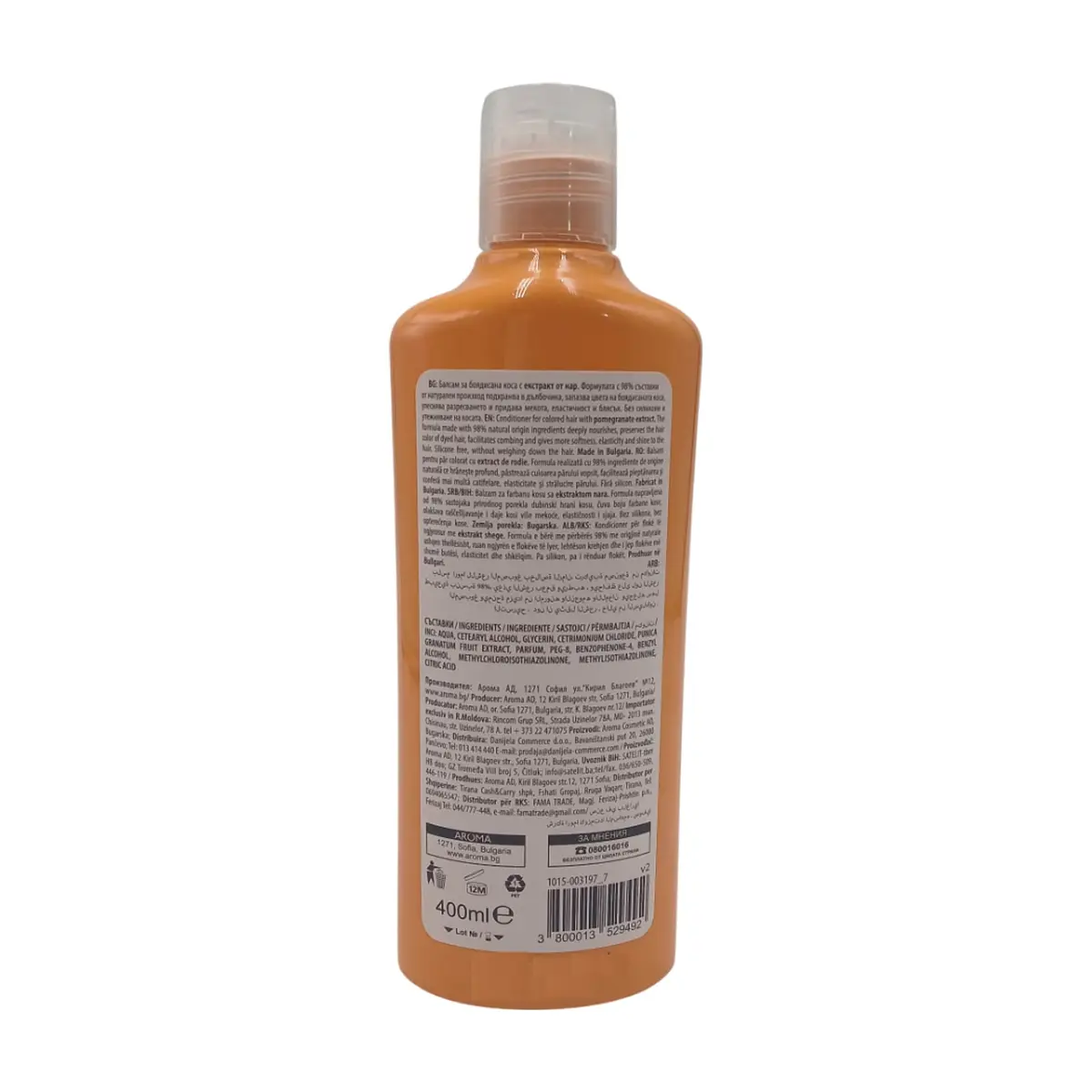 Acondicionador para cabellos teñidos de granada Aroma Natural (400 ml) - Miniatura 3