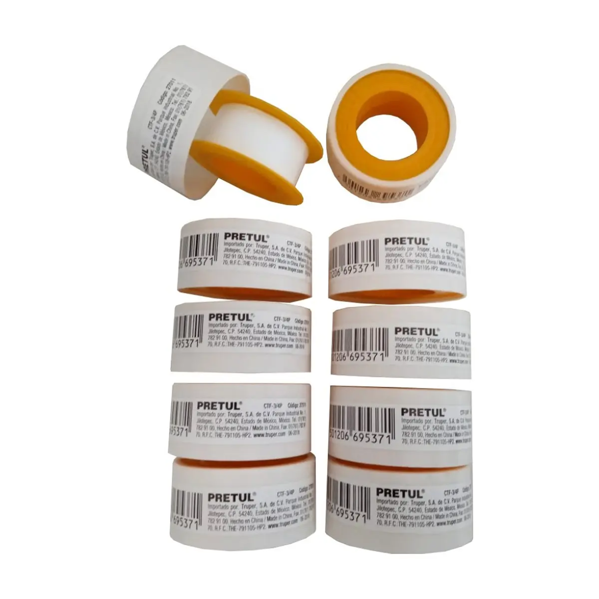 Teflón 19 mm Pretul (10 U)