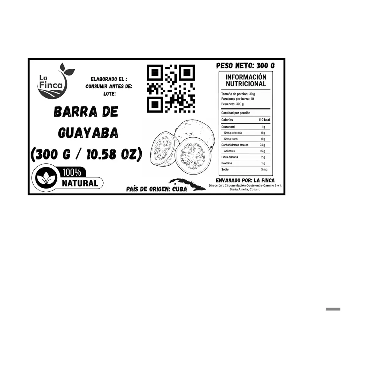 Barra de guayaba La Finca (300 g / 10.58 oz) - Thumbnail 3