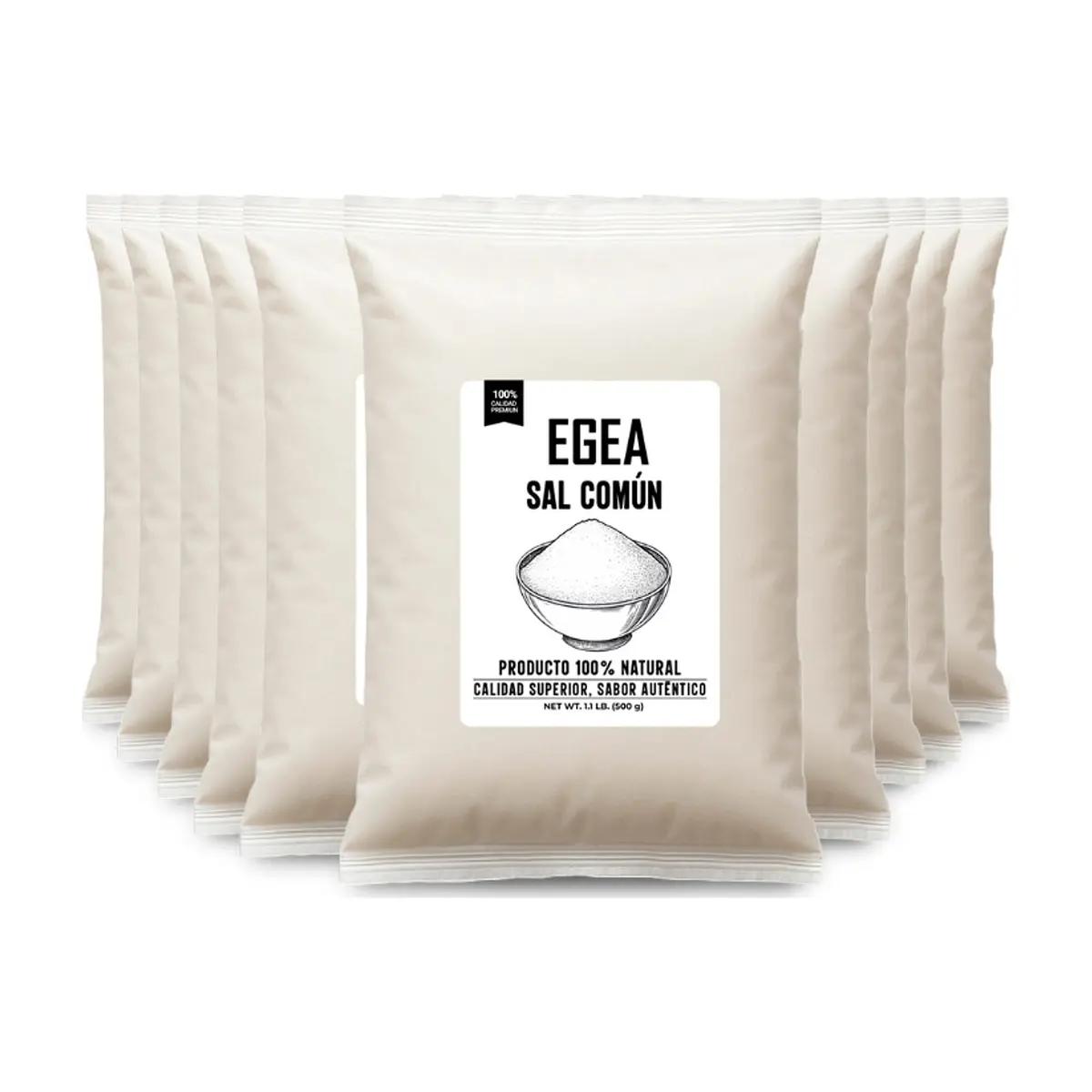 Sal común EGEA (10 x 500 g / 1.1 lb)