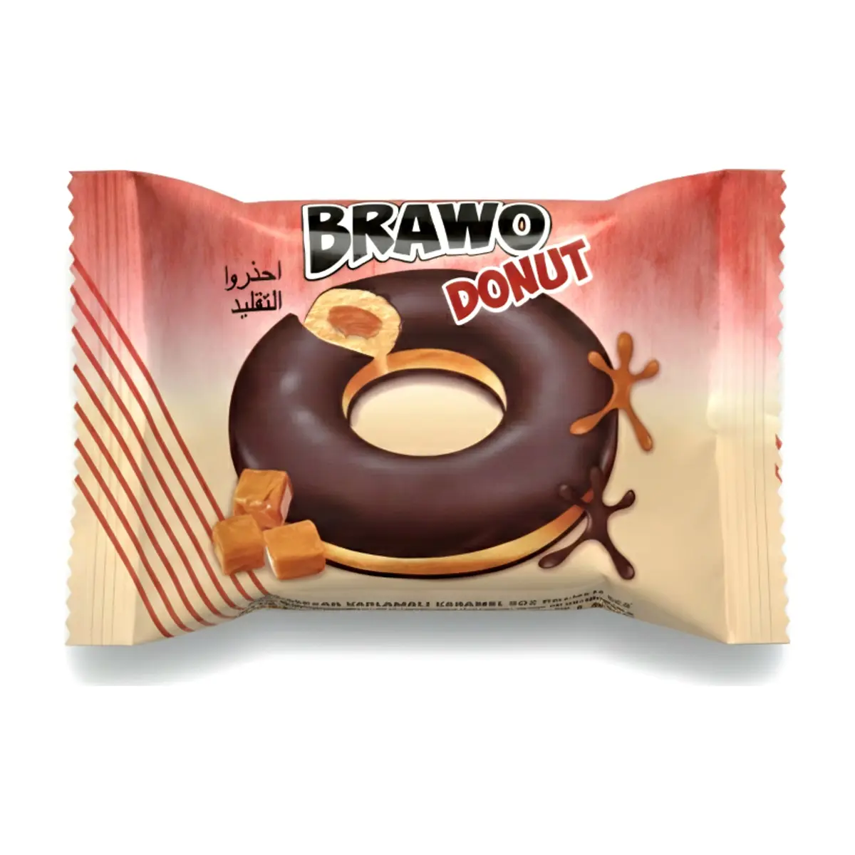Dona con relleno de caramelo y cobertura de chocolate Brawo (40 g / 1.41 oz)
