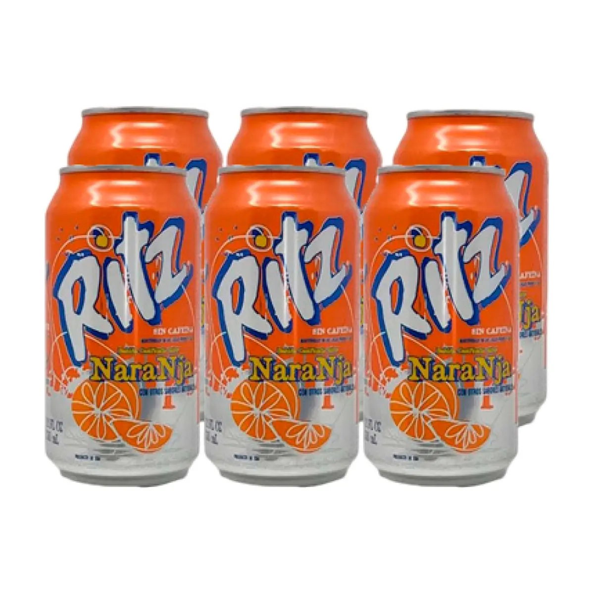 Refresco gaseado sabor naranja Ritz (6 x 355 ml)