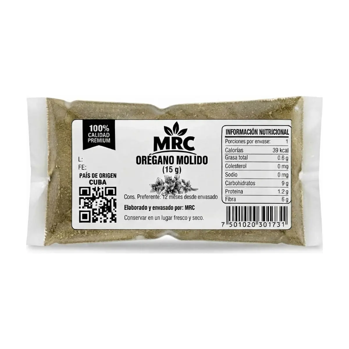 Orégano molido MRC (15 g)