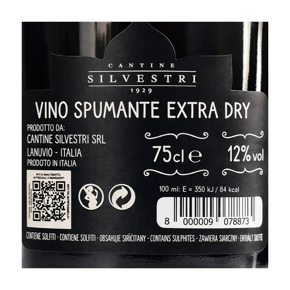 Vino espumoso extra seco Cantine Silvestri (750 ml) - Thumbnail 2