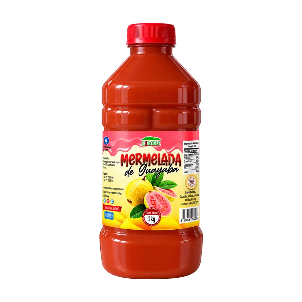 Mermelada de guayaba El Roble (1 kg / 2.20 lb)
