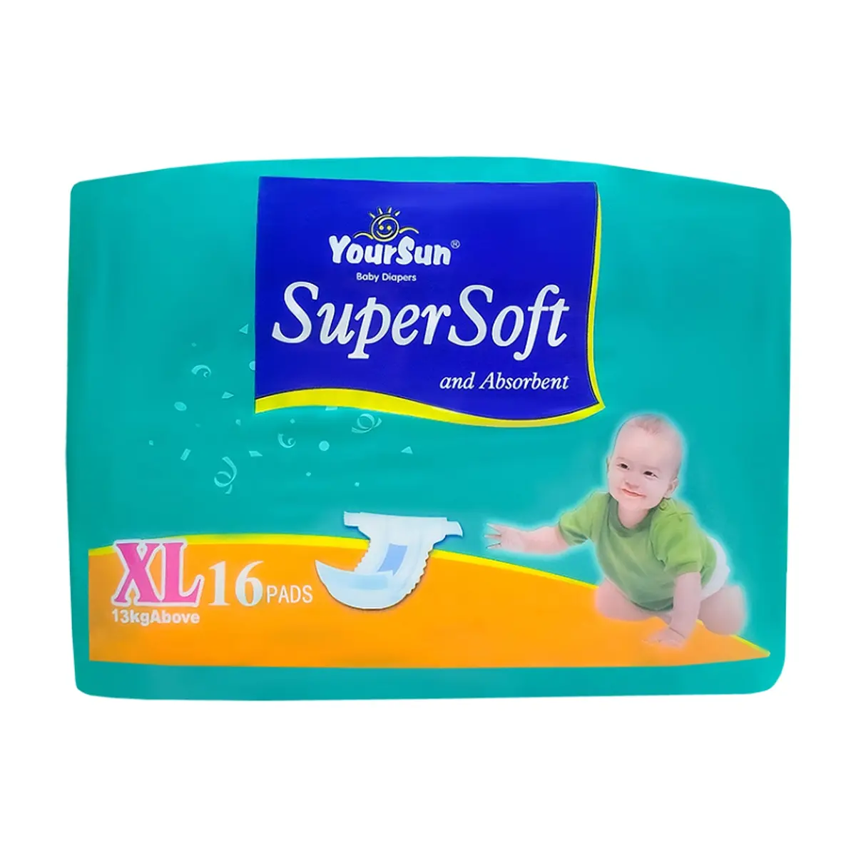 Pañales desechables para bebé más de 13 kg talla XL YourSun (16 U) - Miniatura 1