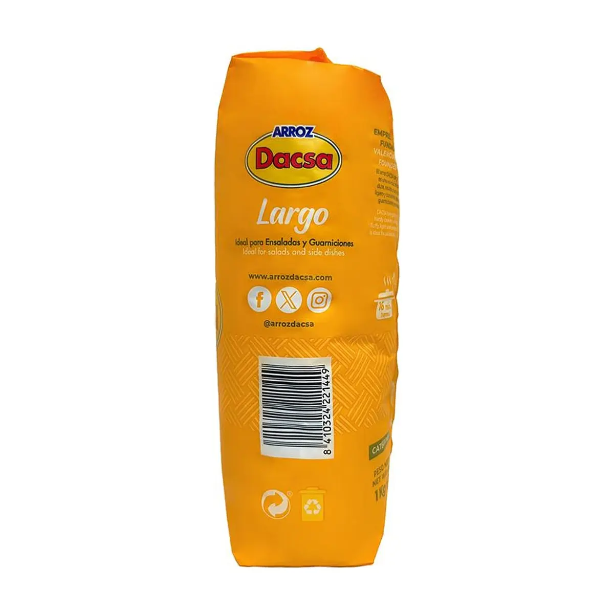 Arroz largo Dacsa (1 kg / 2.2 lb) - Thumbnail 4
