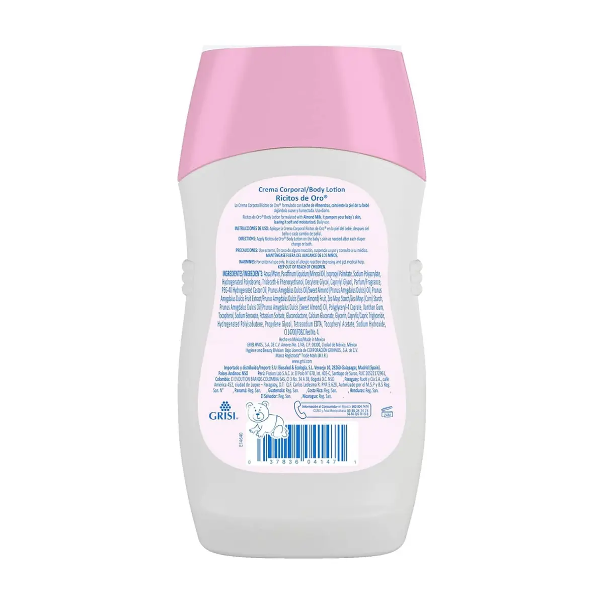 Crema corporal para bebé leche de almendras Ricitos de Oro (250 ml / 8.4 fl oz) - Thumbnail 2