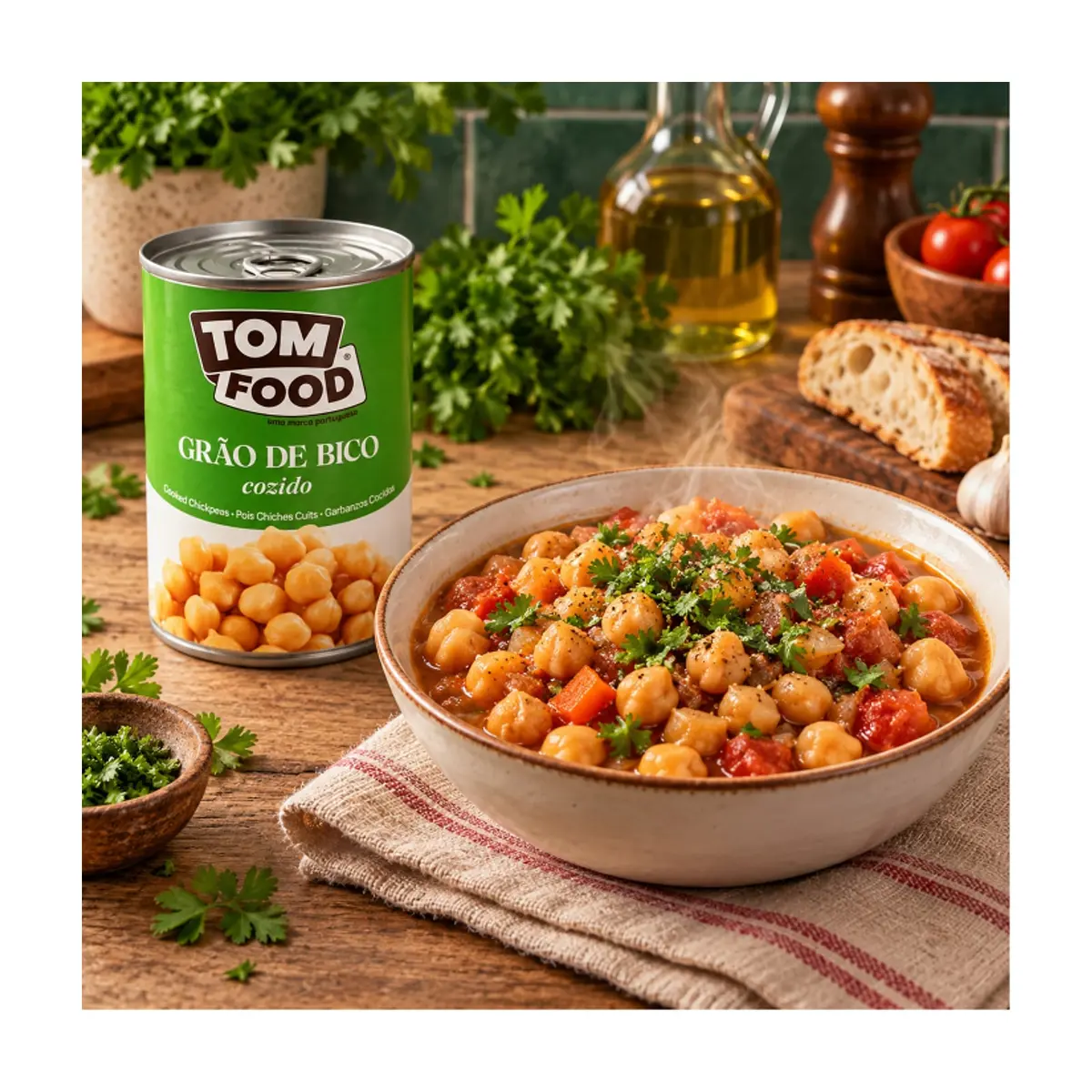 Garbanzos cocidos Tom Food (6 x 425 g / 15 oz) - Thumbnail 5