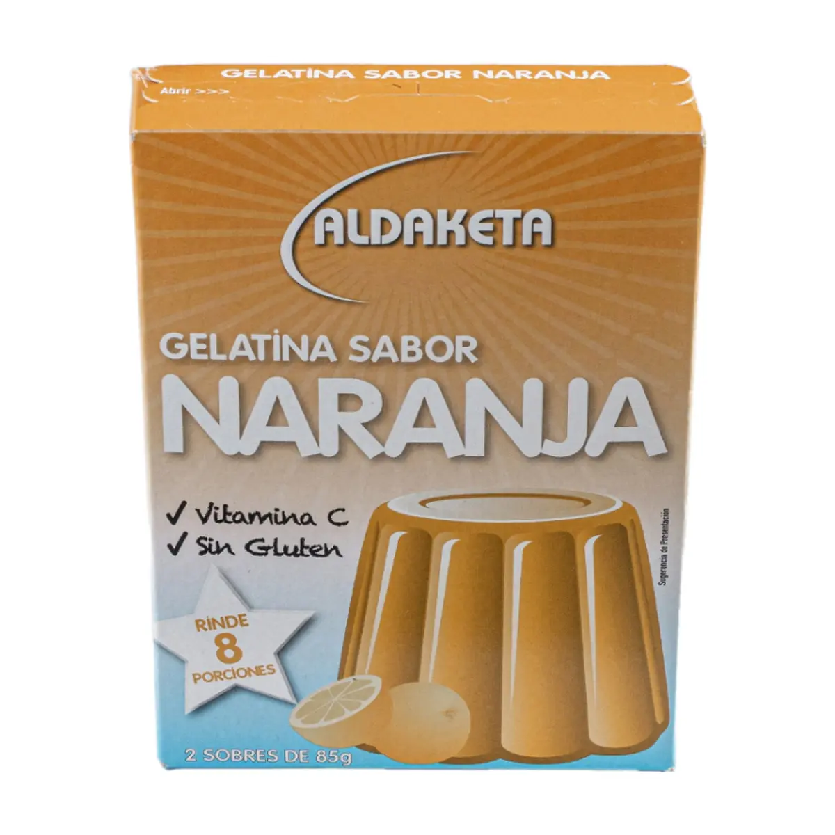 Gelatina sabor naranja Aldaketa (170 g / 6 oz)