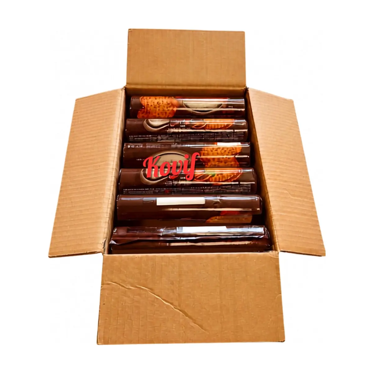 Galleta sándwich de crema de cacao Keyf Golda (24 X 140 g / 4.94 oz)
