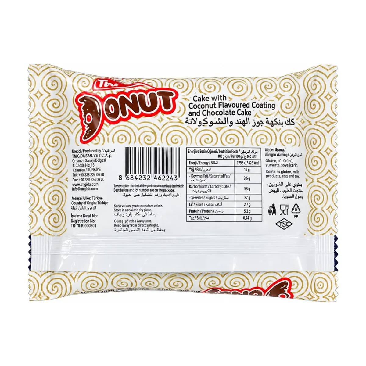 Dona cubierta de chocolate con crema de chocolate Rozella (30 g / 1.05 oz) - Thumbnail 2