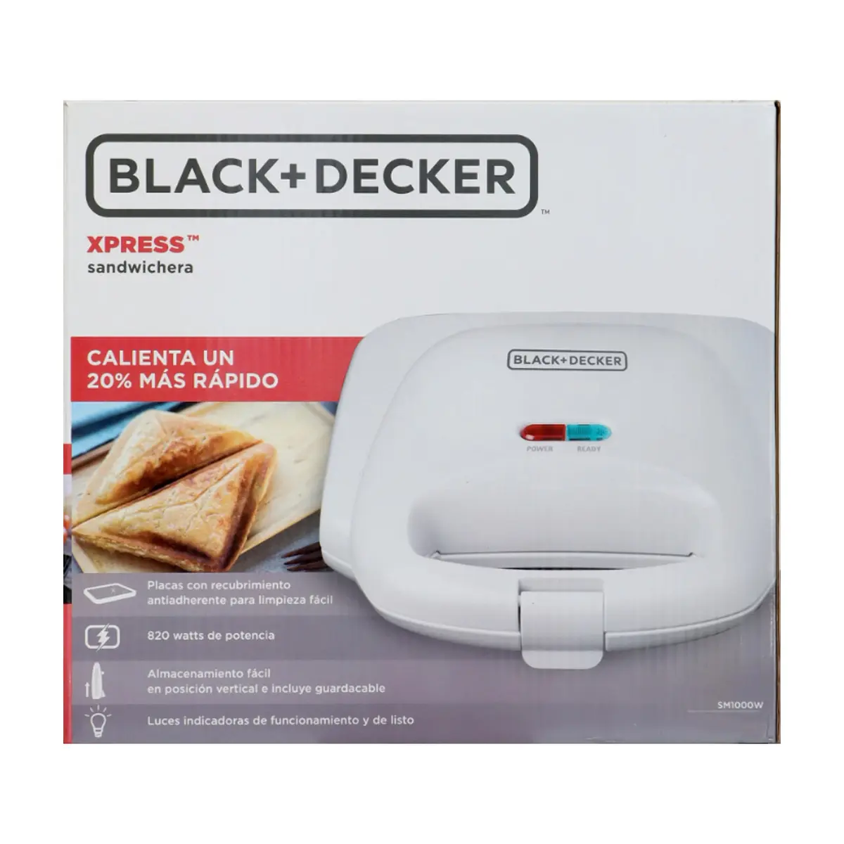 Sandwichera blanca Black + Decker SM1000W - Thumbnail 5