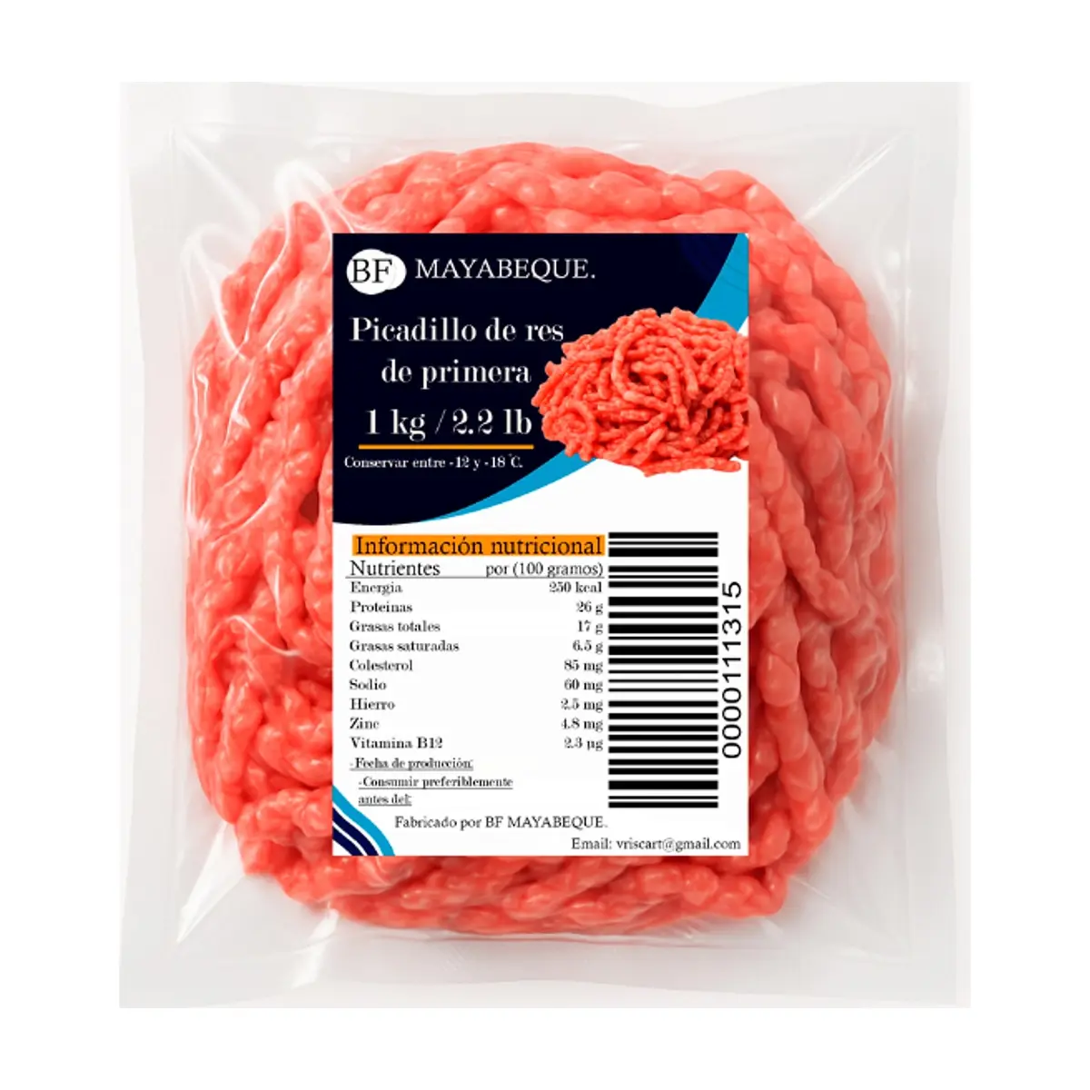 Picadillo de res de primera BF Mayabeque (1 kg / 2.2 lb) - Thumbnail 4