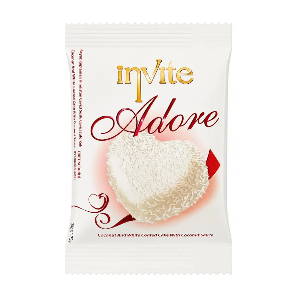 Pastel de coco y cobertura blanca con salsa de coco Invite Adore (40 g / 1.41 oz) - Miniatura 1