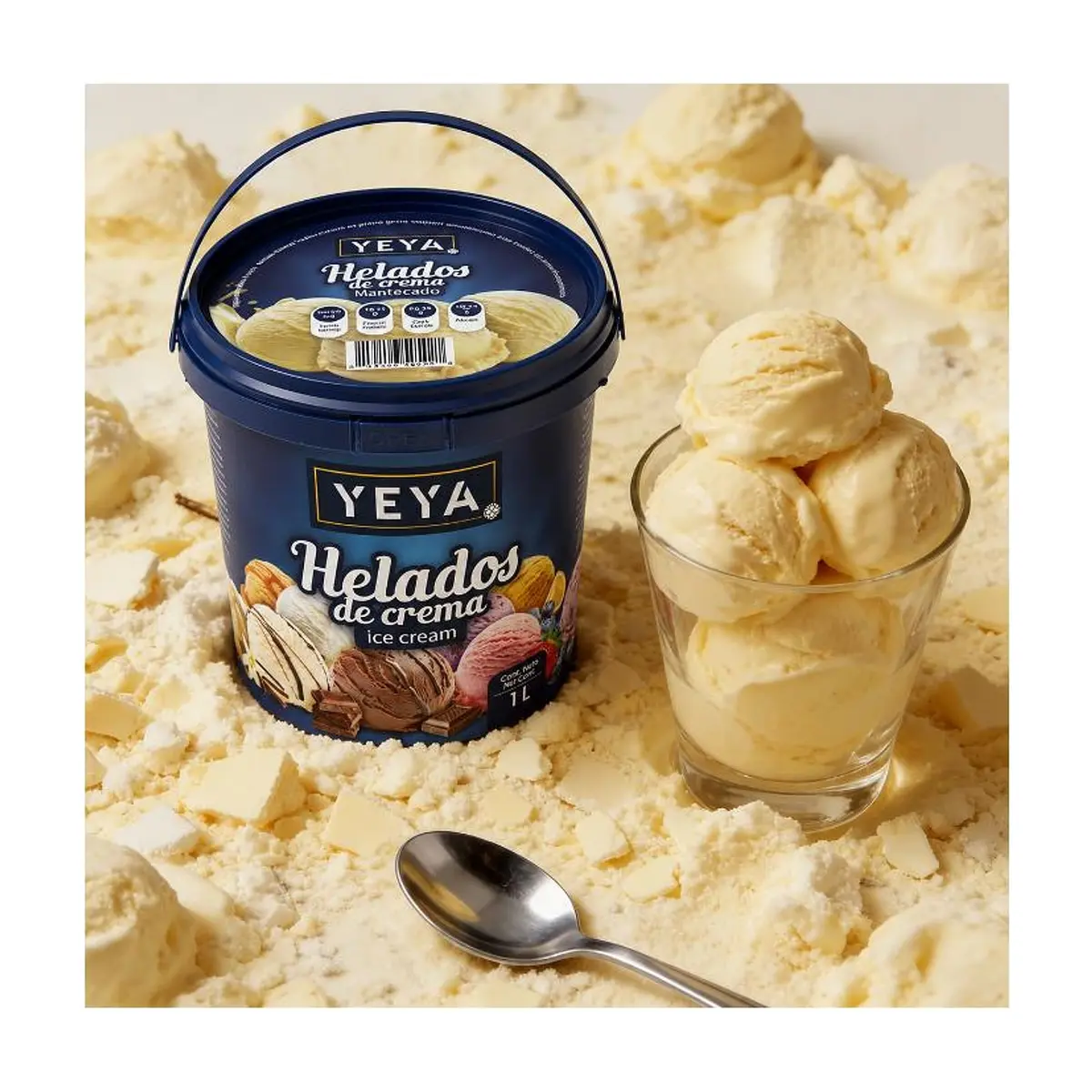 Helado de crema sabor a mantecado (1 L) - Thumbnail 5