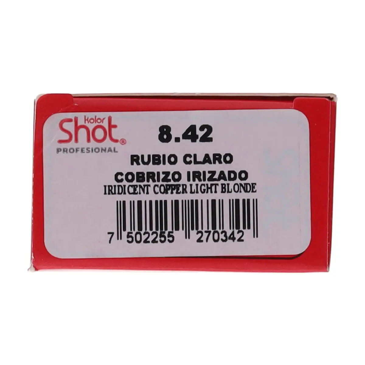 Tinte en crema rubio claro cobrizo irizado 8.42 Kolor Shot (90 g / 3.17 oz) - Miniatura 5