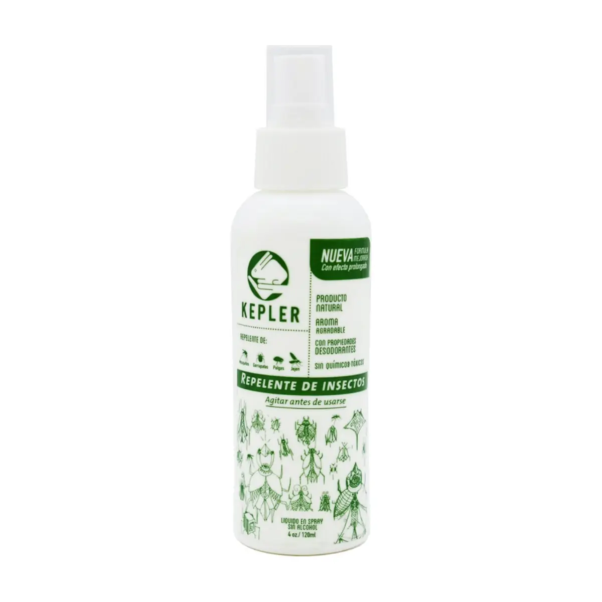 Repelente de insectos en spray Kepler (120 ml)