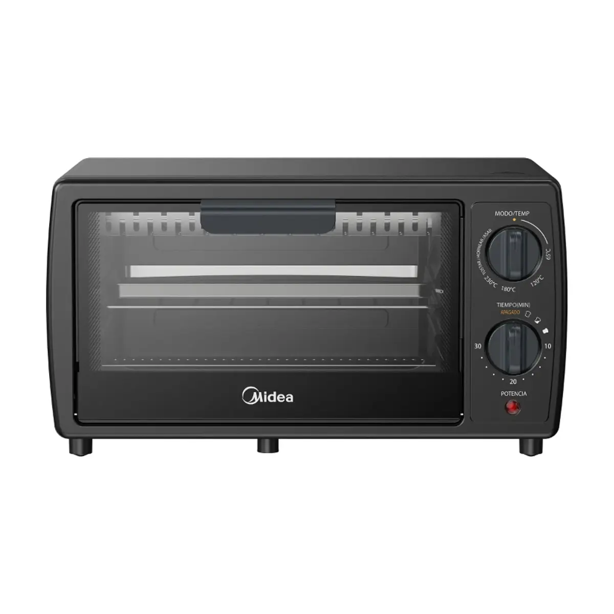 Horno tostador negro 12L XpressBake Midea MMTB12MS2B