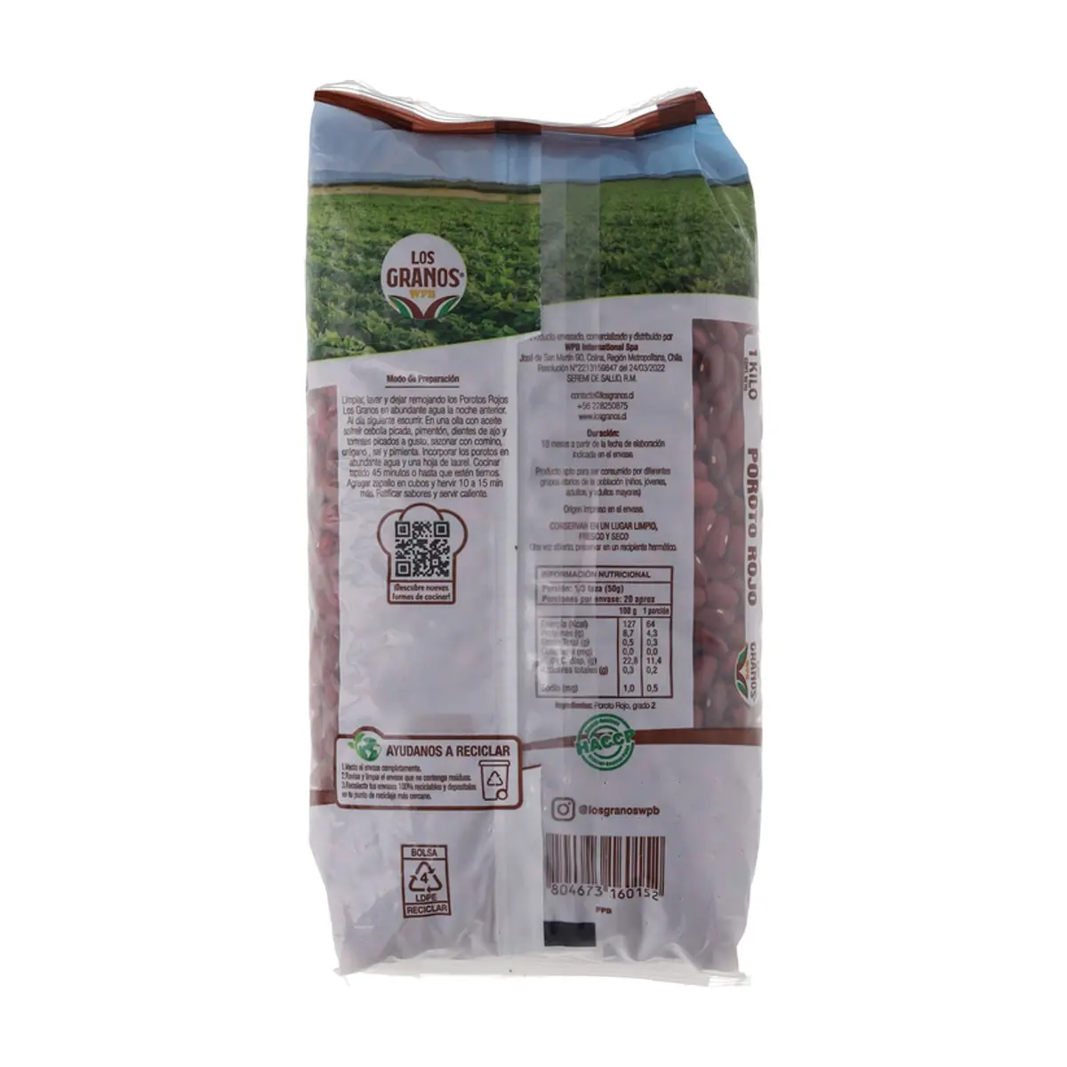 Frijoles colorados Los Granos (1 kg / 2.2 lb) - Thumbnail 2