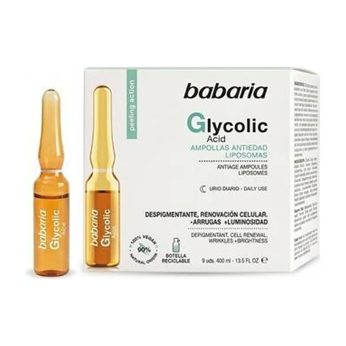 Ampollas Facial con Ácido Glicólico (5udx2ml) BABARIA