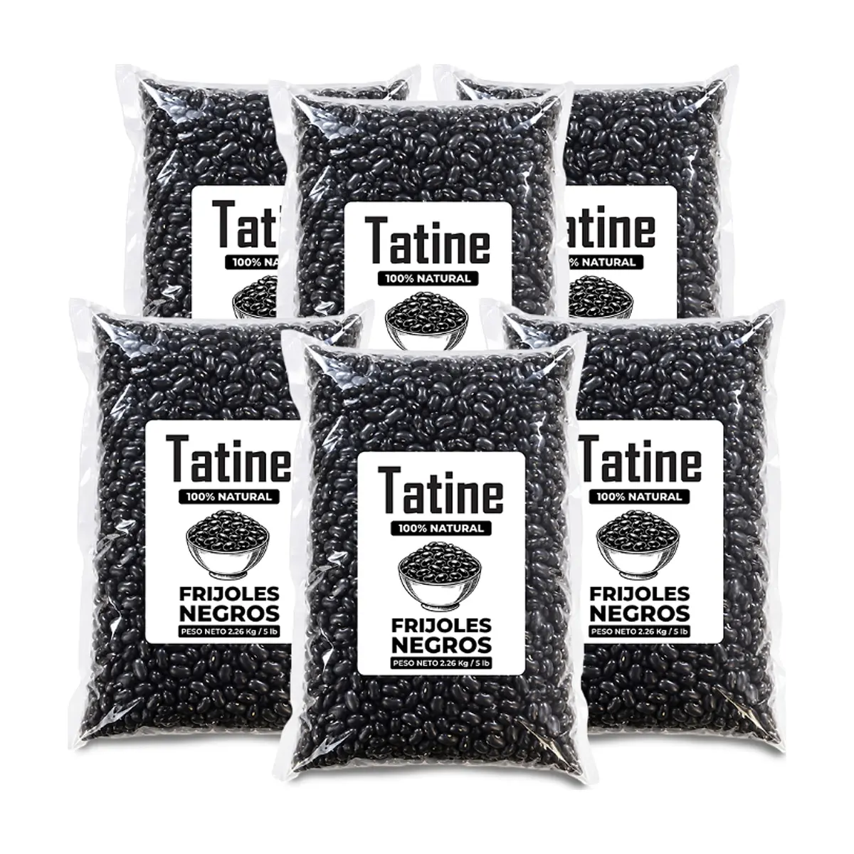 Frijoles negros Tatine (6 x 2.26 kg / 5 lb)