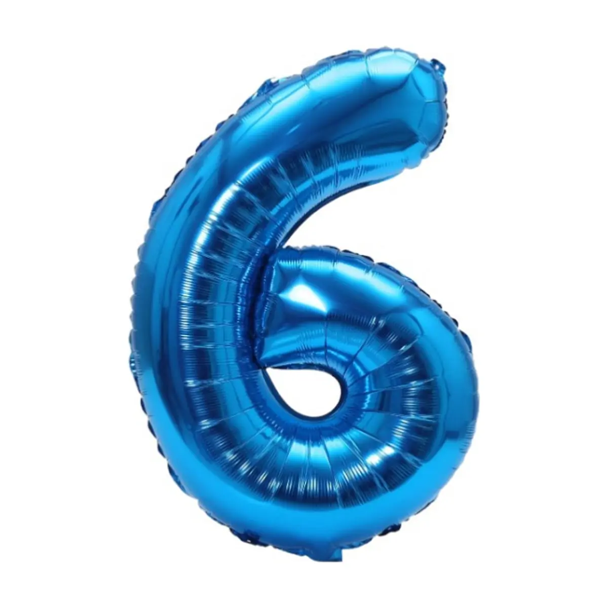 Globo azul número 6 Balloon (16 pulgadas)