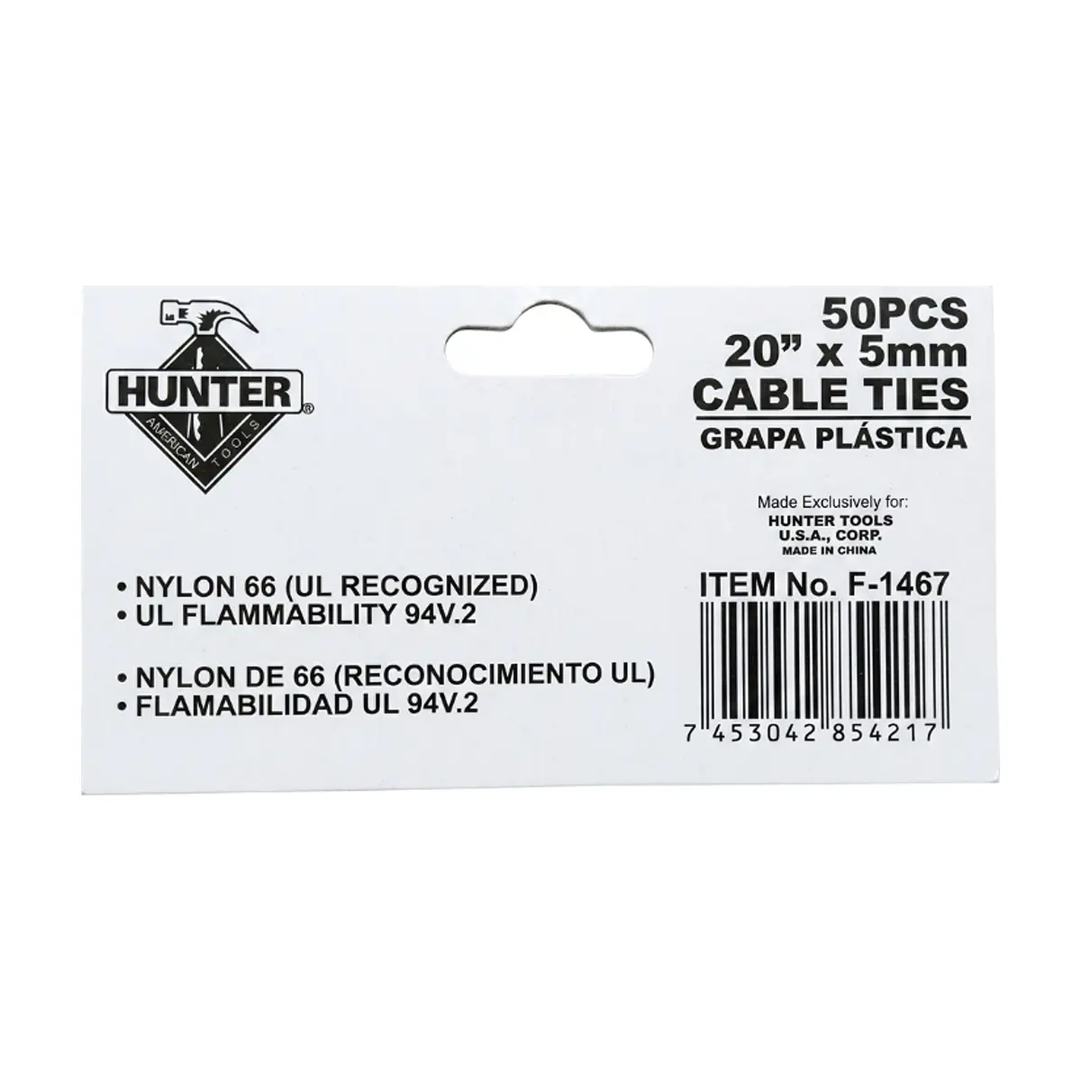 Paquete de bridas 508 x 5 mm HUNTER (50 U) - Thumbnail 3