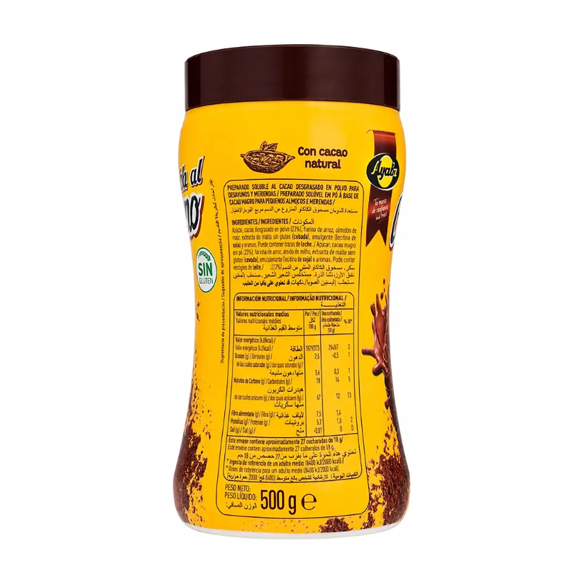 Cacao soluble en polvo Ayala (500 g / 1.1 lb) - Thumbnail 3