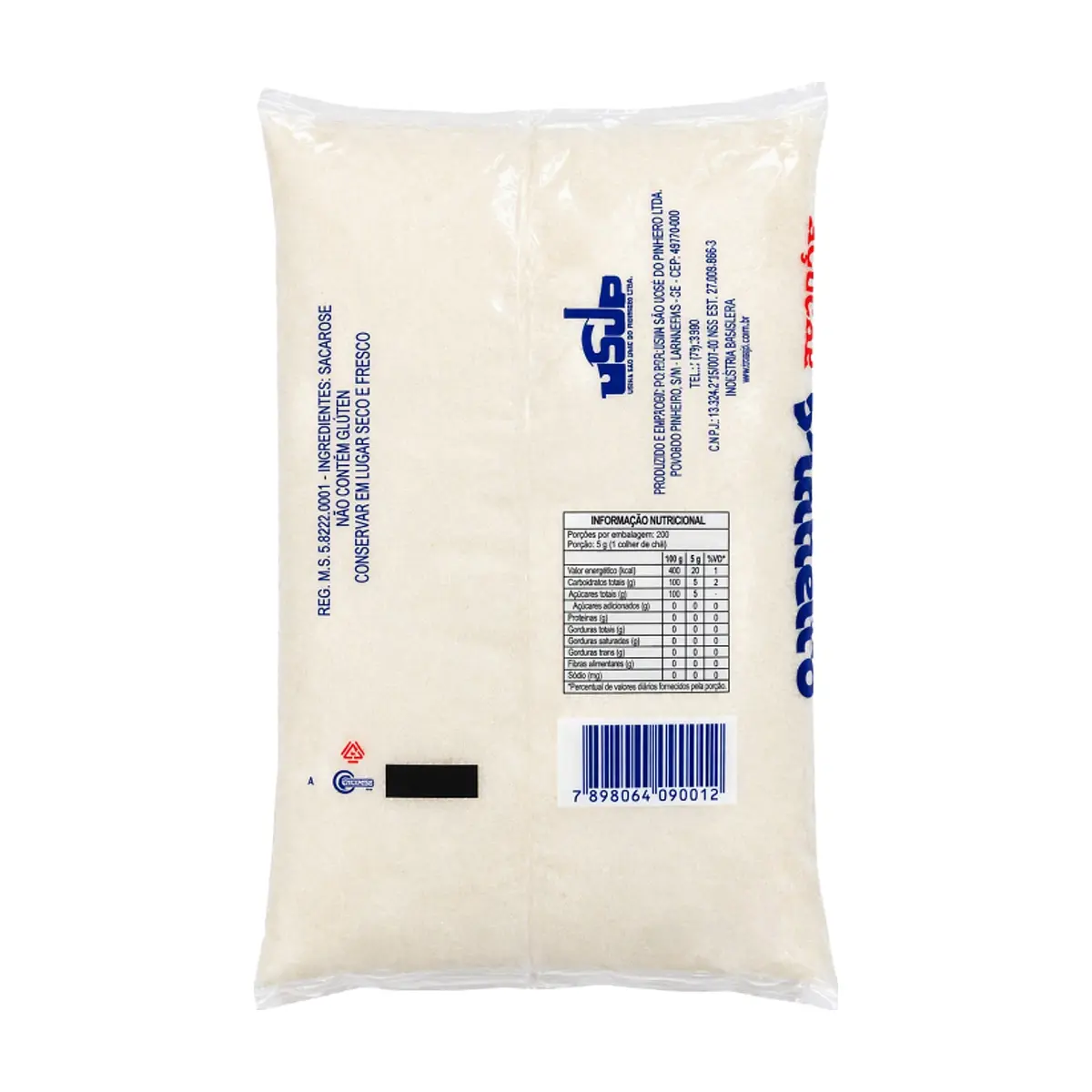 Azúcar blanca cristal Pinheiro (1 kg / 2.2 lb) - Miniatura 2