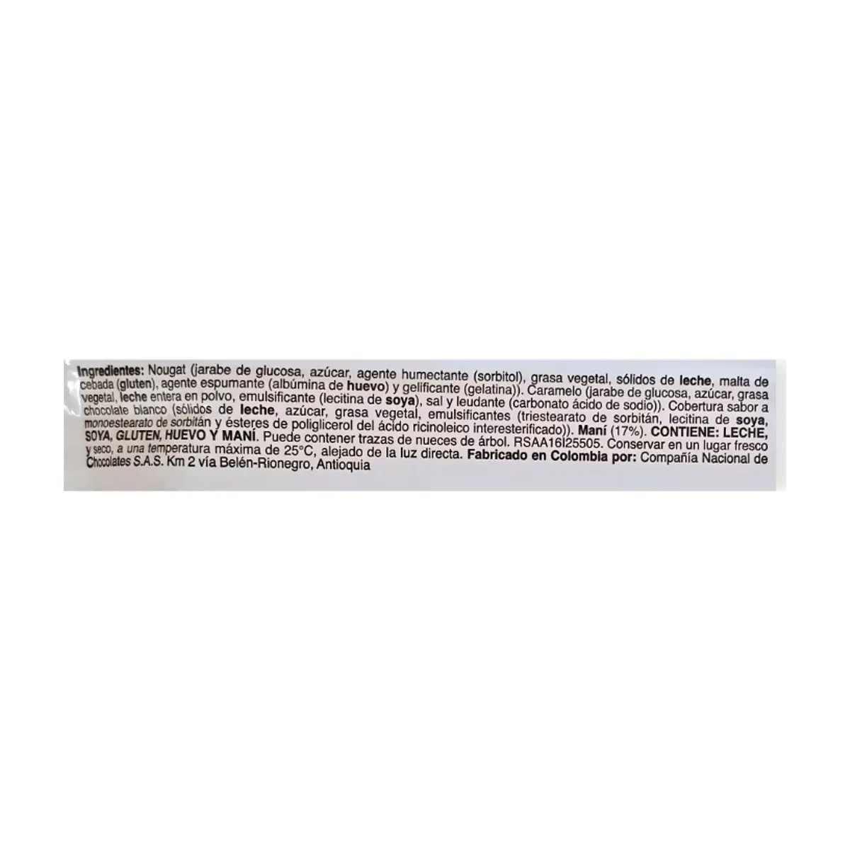 Nougat con caramelo y maní recubierto con sabor a chocolate blanco Jumbo Flow (48 g / 1.69 oz) - Thumbnail 3