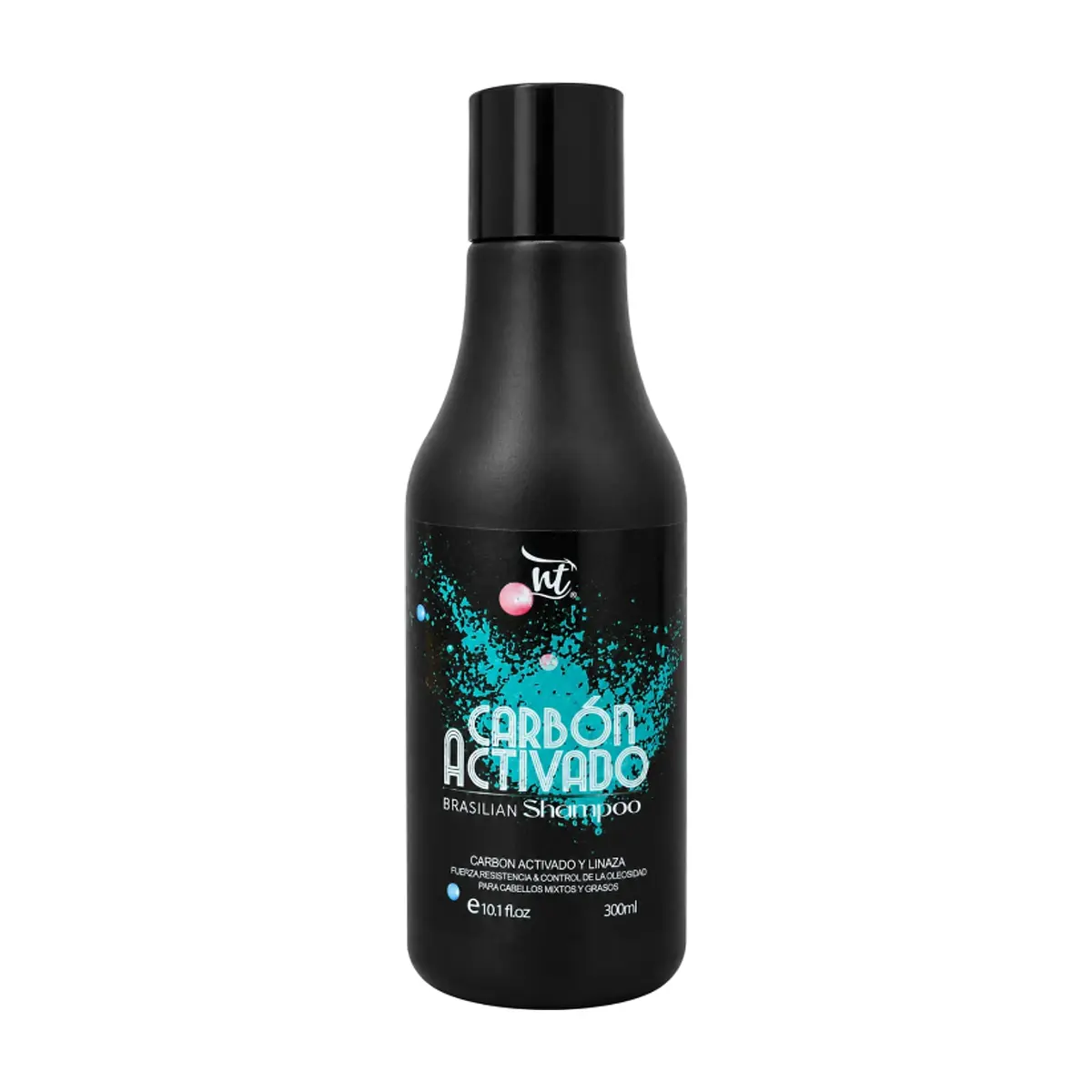 Champú de carbón activado y linaza NT (300 ml / 10.1 oz)